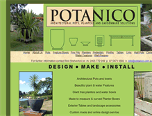 Tablet Screenshot of potanico.com.au